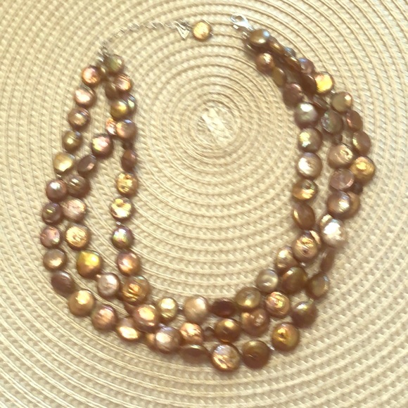 Original Silpada triple strand bronze necklace - Picture 1 of 3